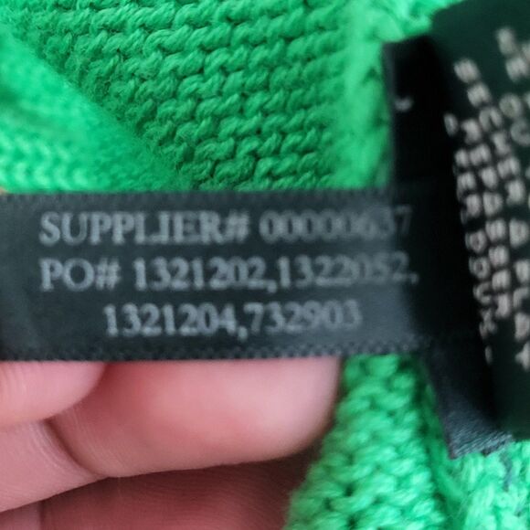 Vintage Ralph Lauren L-RL Active Sweater Women Large Shawl Collar Large Green - Picture 9 of 10